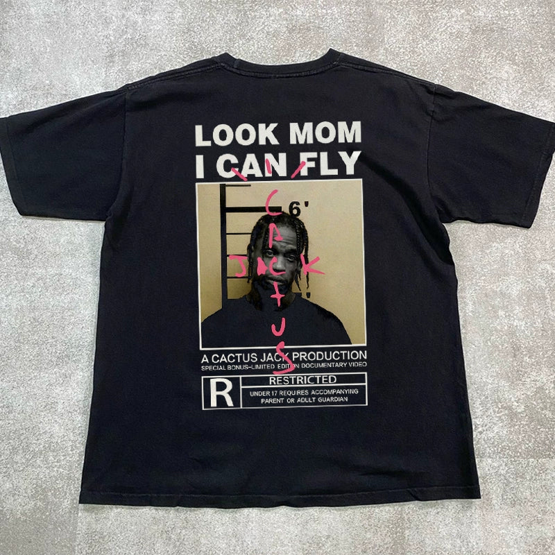 Travis Scott Singer Hip Hop Rock Short Sleeve