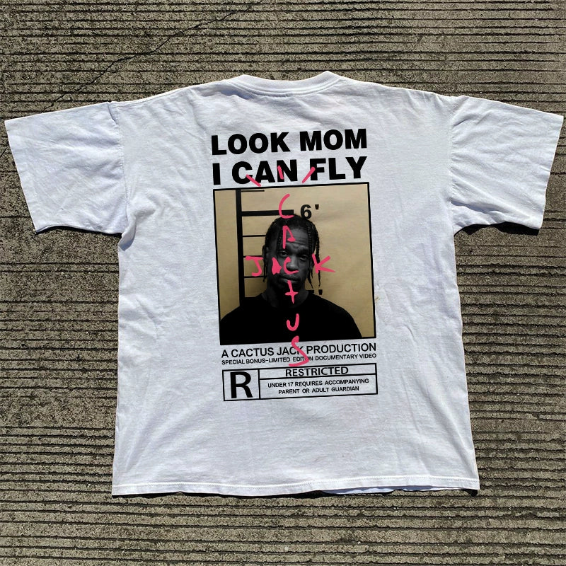 Travis Scott Singer Hip Hop Rock Short Sleeve