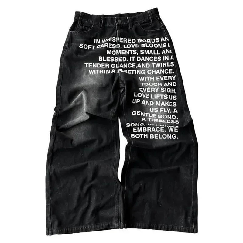 leg jeans streetwear hip hop American fashion Casual jeans