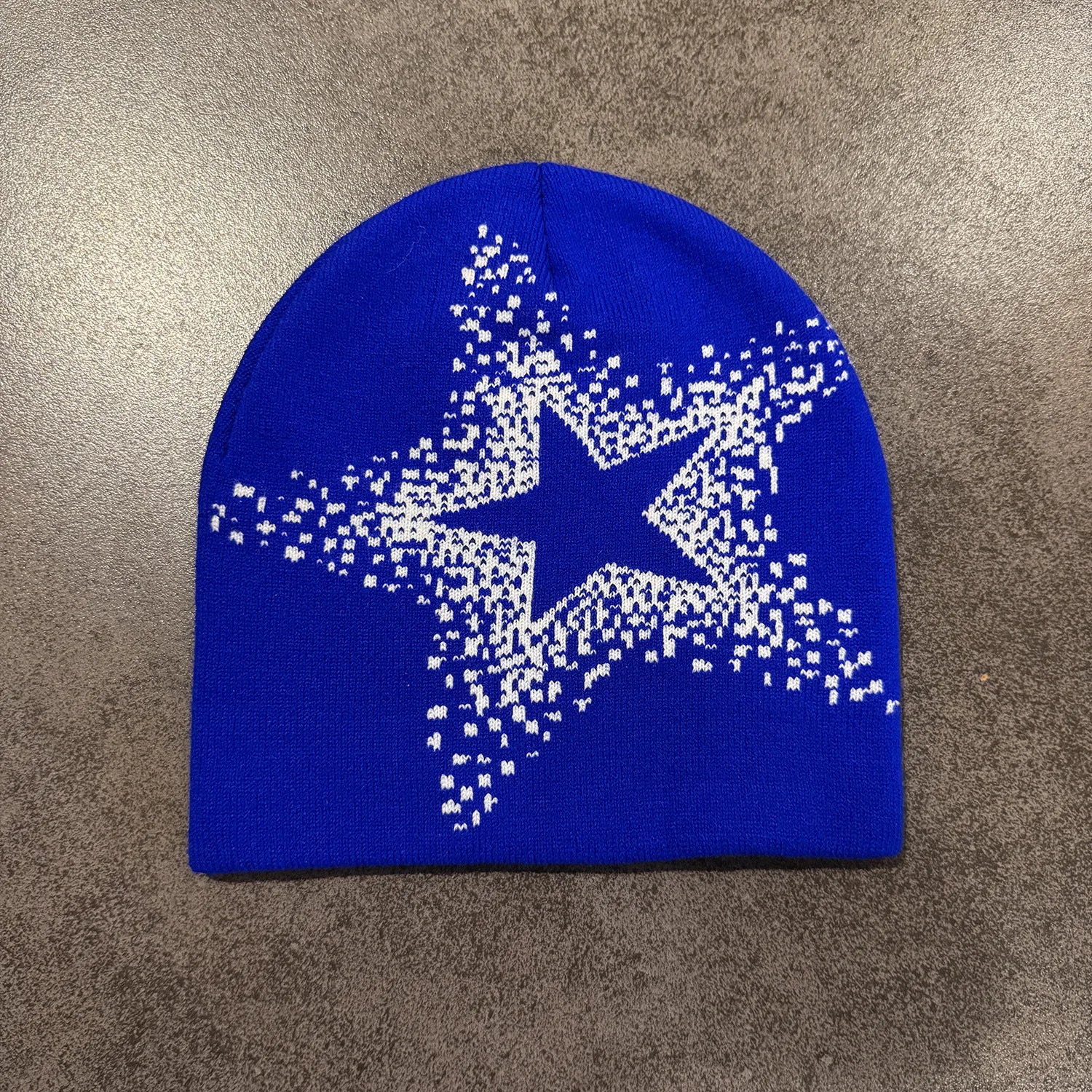 Star Pattern Knit Hat Jacquard