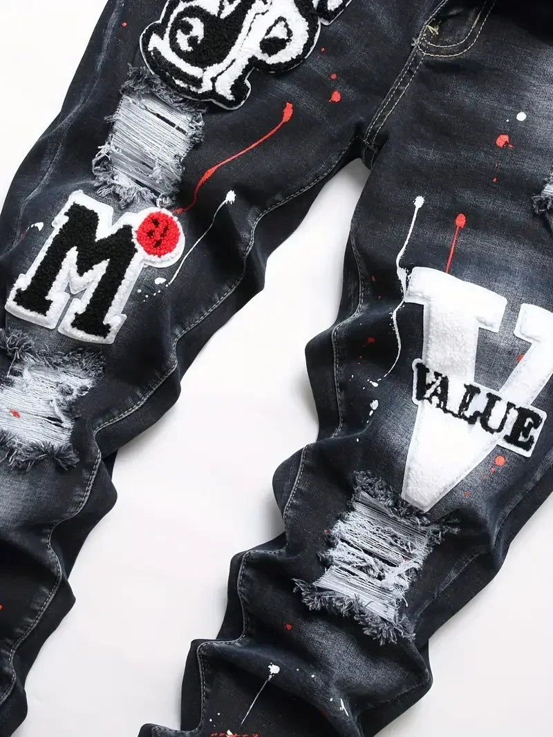 Calça Destroy Preta Y2K