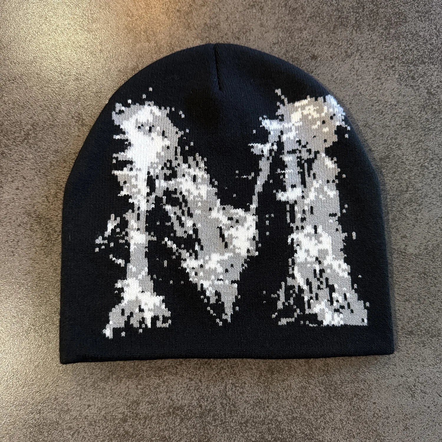 Star Pattern Knit Hat Jacquard