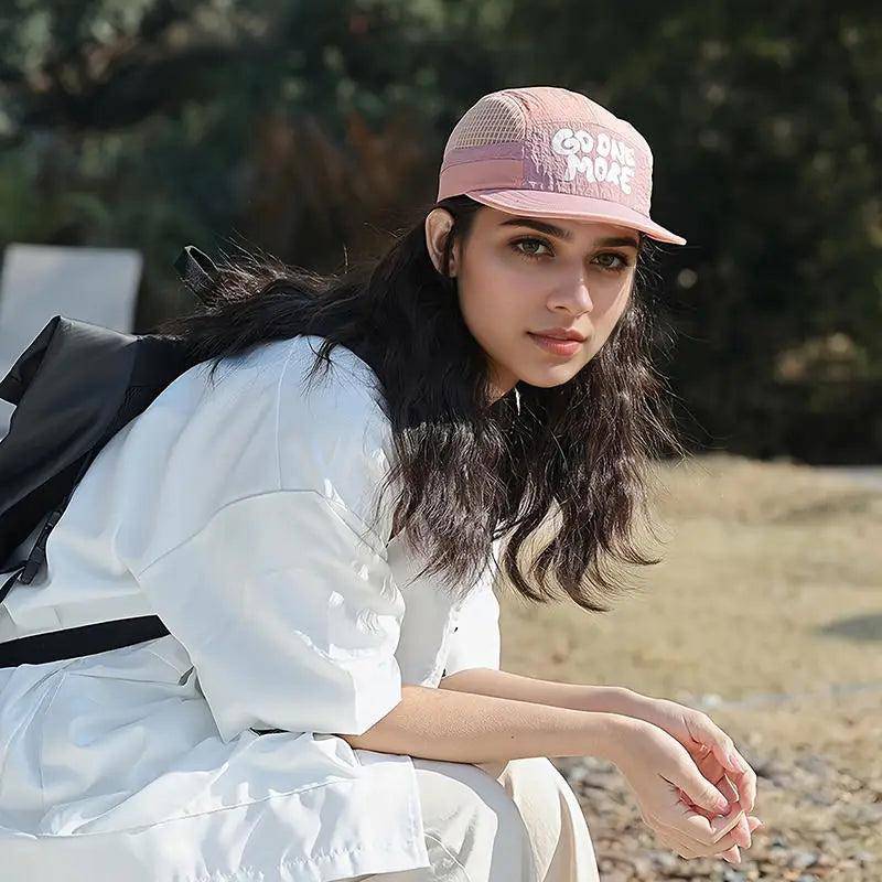 Breathable Sports Baseball Cap Summer Men Women's Outdoor Running Sun Shading Quick Drying Soft Top Short Brimmed Duckbill Cap