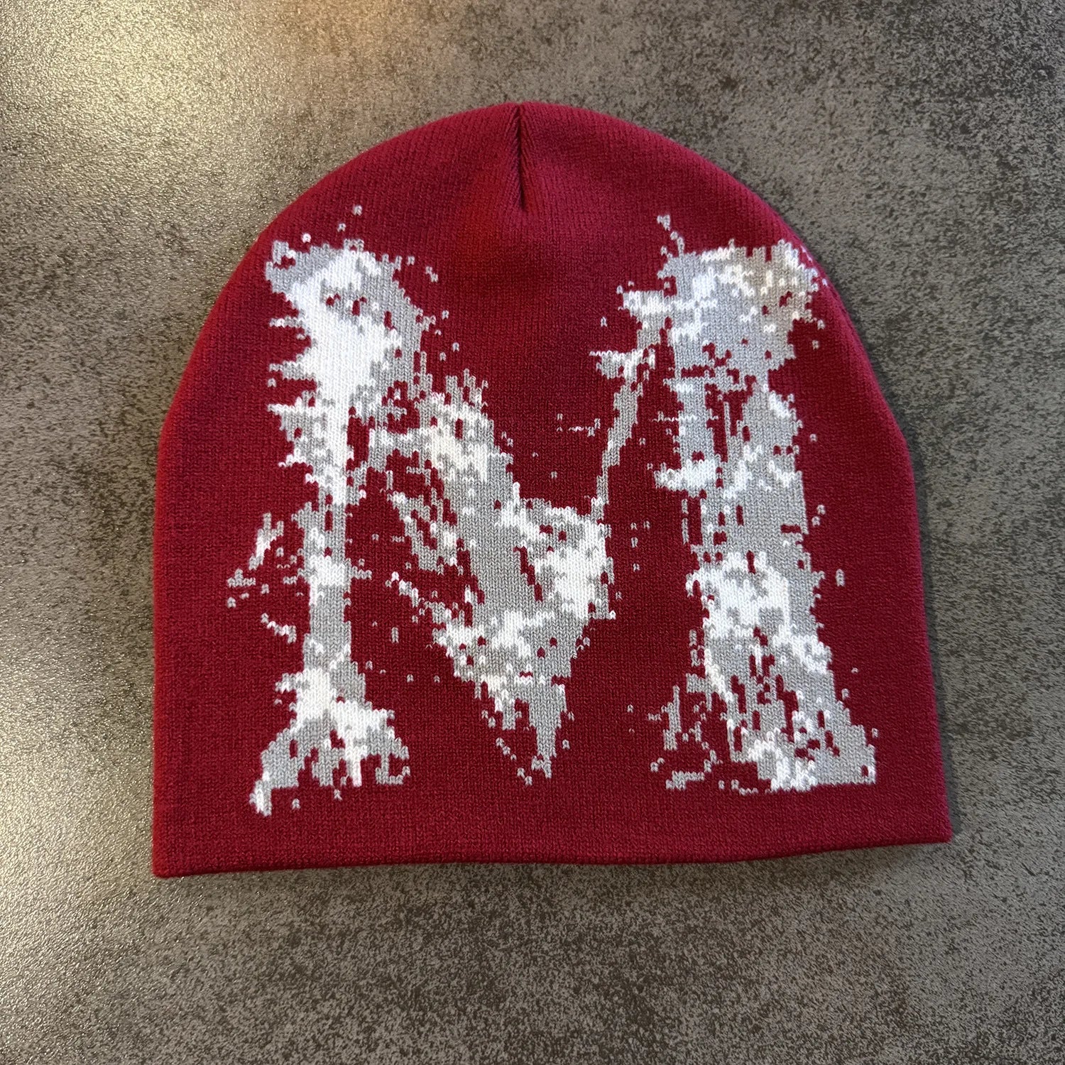 Star Pattern Knit Hat Jacquard