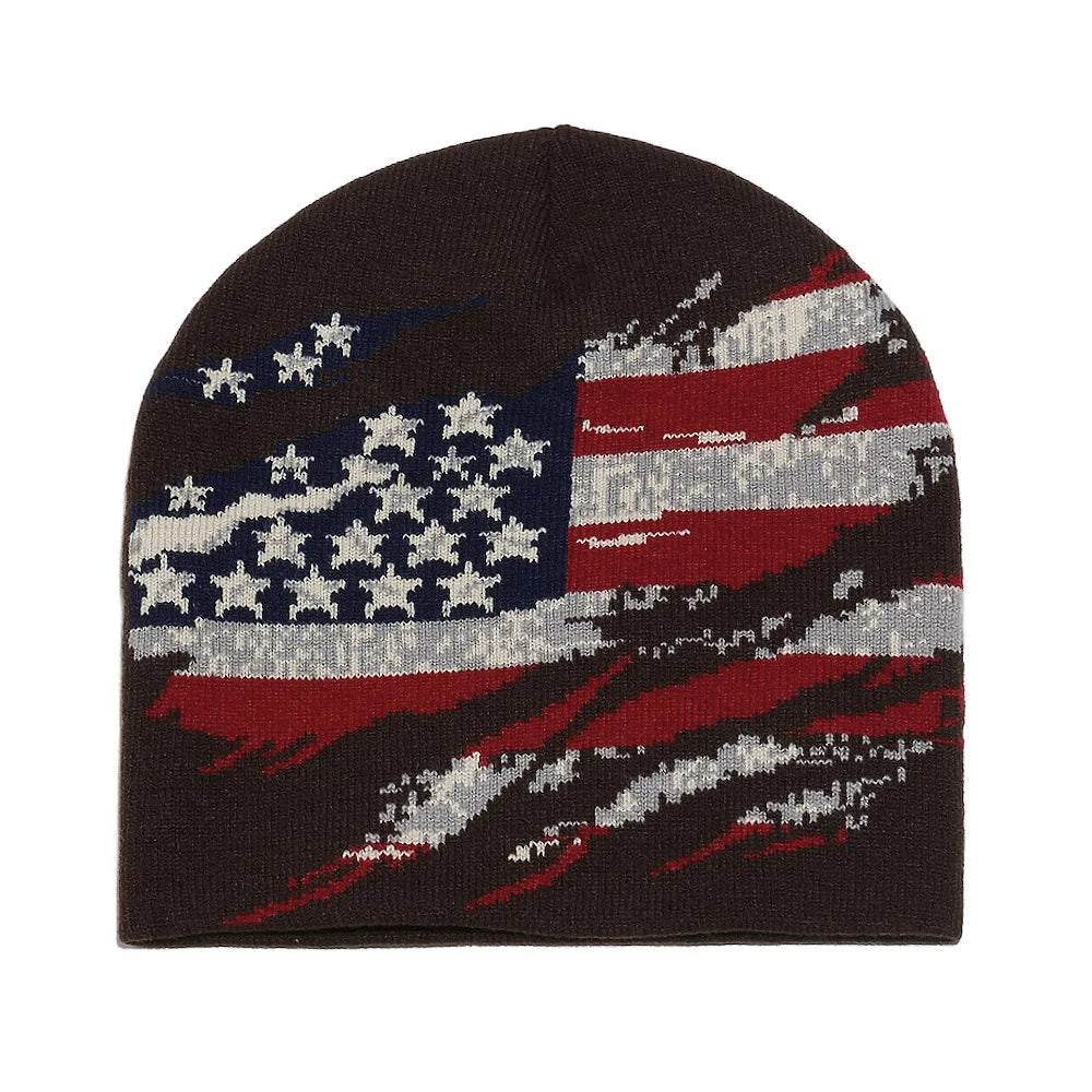Star Pattern Knit Hat Jacquard