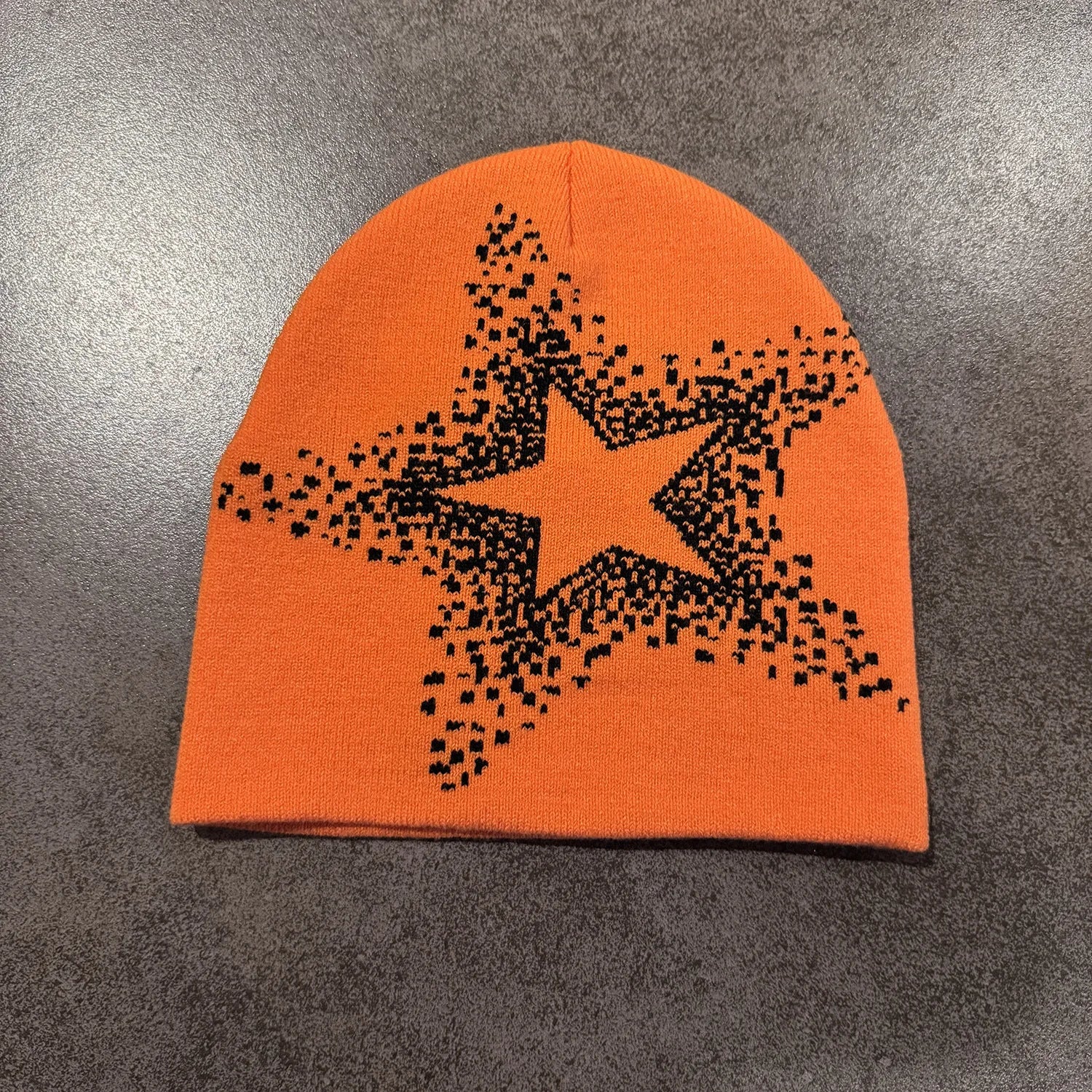 Star Pattern Knit Hat Jacquard