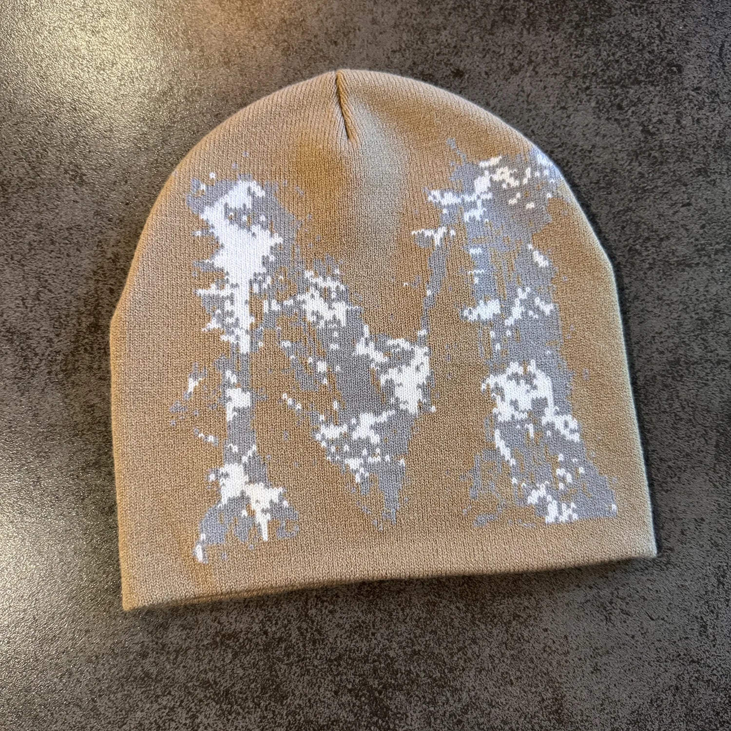 Star Pattern Knit Hat Jacquard