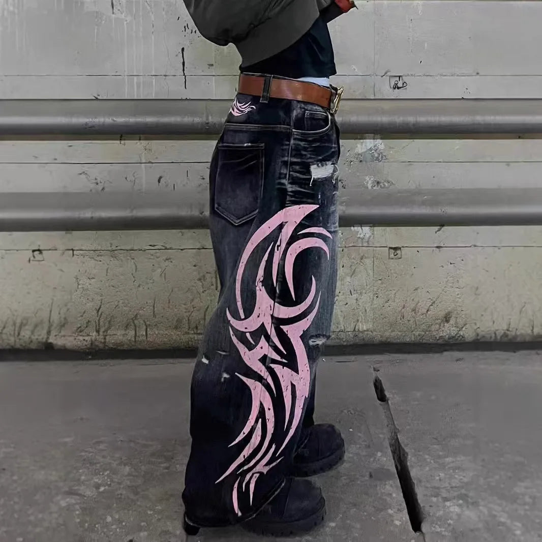 Jeans Tribal Flame Pink – LLR