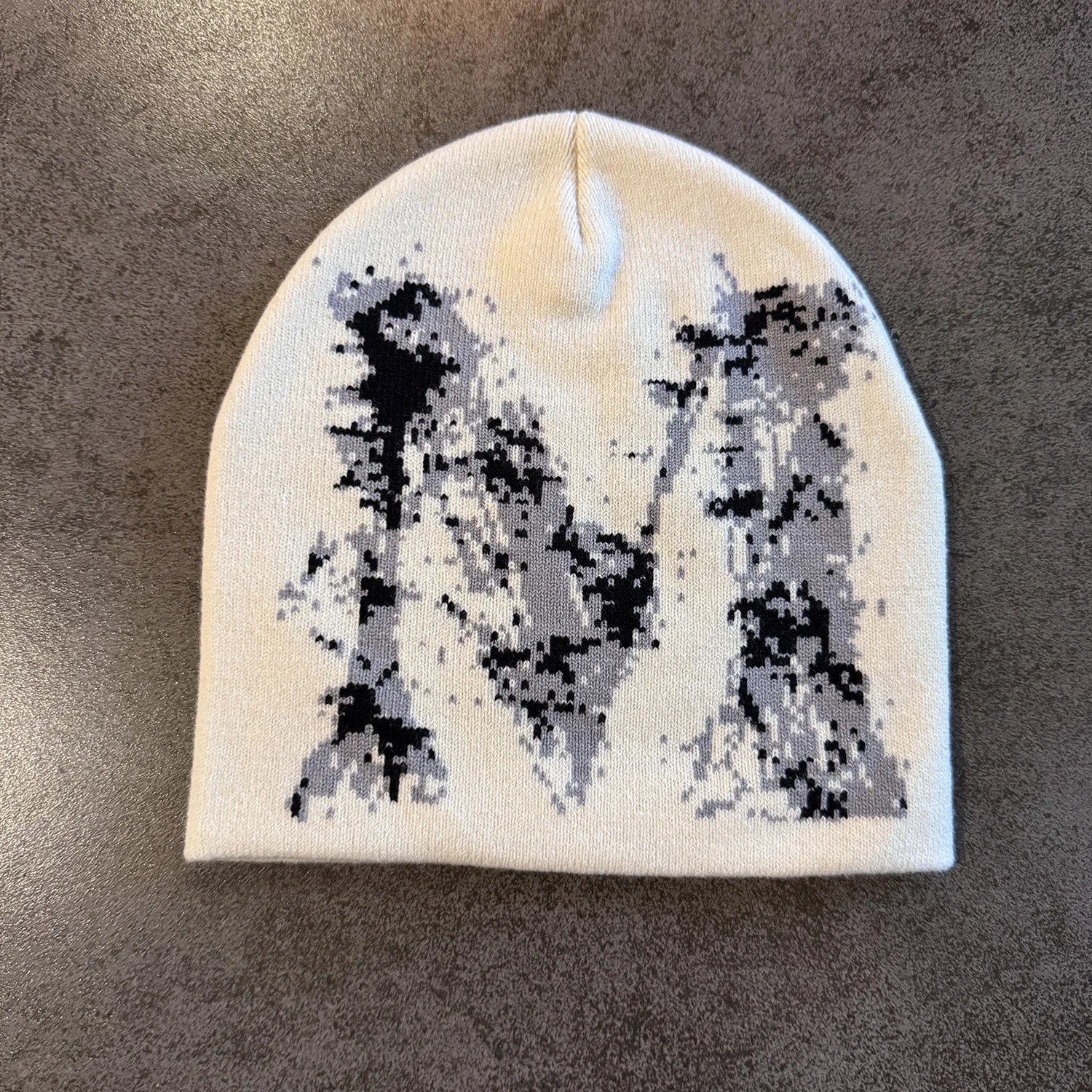 Star Pattern Knit Hat Jacquard