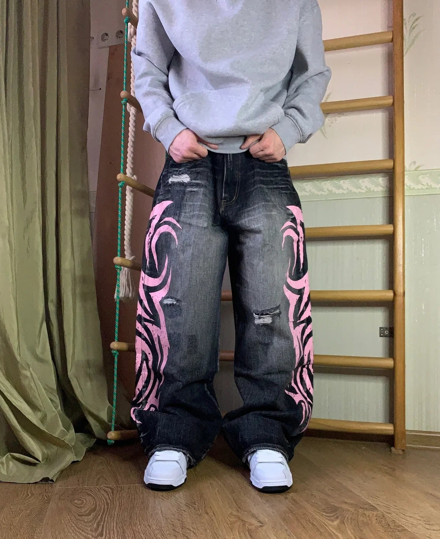 Jeans Tribal Flame Pink – LLR