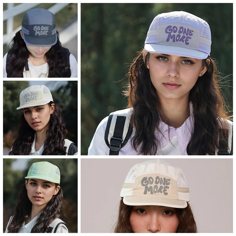 Breathable Sports Baseball Cap Summer Men Women's Outdoor Running Sun Shading Quick Drying Soft Top Short Brimmed Duckbill Cap