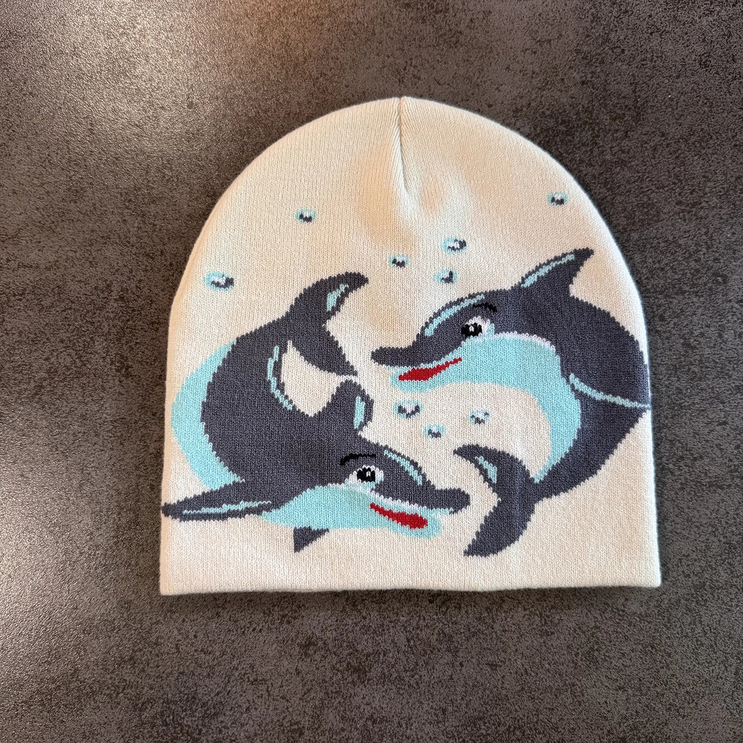 Star Pattern Knit Hat Jacquard