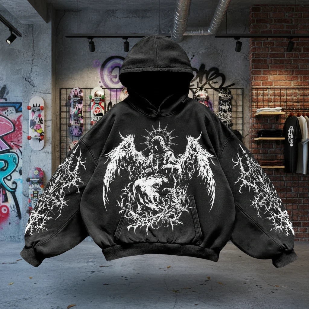 Hip Hop Hoodie for Men Casual Loose Pullover Women Streetwear Sweatshirt Hoodies