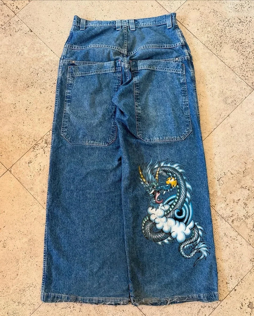 leg jeans streetwear hip hop American fashion Casual jeans