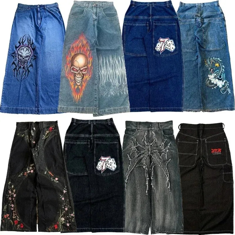 leg jeans streetwear hip hop American fashion Casual jeans